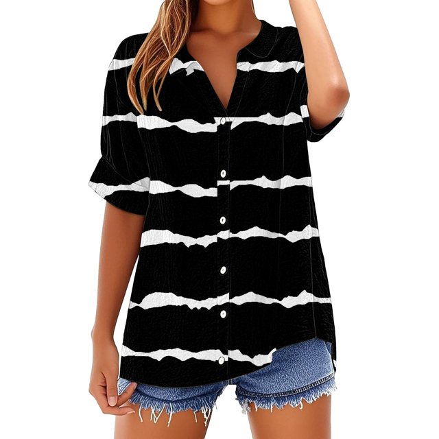 WZXFASHION Chemise Ample Haut Col à Revers Manches Longues Couleur Unie Chemise Décontractée pour Femmes jusqu'à 50 % de Réduction T-shirt à Manches Longues pour Femmes