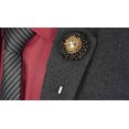 thumbnail image 2 of 2 Pcs Épingle de Revers Strass Mode Créative Épingle de Corsage Épingle Broche de Revers pour Hommes, 2 of 10