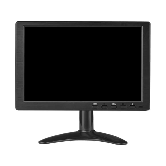 Moniteur HD TFT 10.1 Pouces Écran LCD 1280x800 Affichage Multimédia Entrée AV VGA Haut-Parleur Intégré pour Voiture de Jeu RV Remorque Vue Arrière