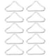 thumbnail image 1 of Piezas de trampolín triangular, hebillas triangulares portátiles, anillos de trampolín profesionales, 10 Uds., 1 of 8