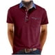thumbnail image 1 of pstuiky Camisas de vestir de manga corta para hombre, Camisa tipo blusa de manga corta con cuello vuelto y botones de color para hombre camisas casuales para hombre l, 1 of 6