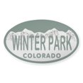 thumbnail image 1 of CafePress - Winterpark Colo License Plate - Sticker (Oval), 1 of 1