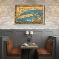 thumbnail image 6 of 20" x 30" Vintage 1933 Map of Long Island Wall Art, 6 of 11