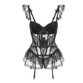 thumbnail image 4 of Lencería sexy traje sin barriga Pure Desire pijama de uniforme de encaje para mujer talla grande traje de mucama, 4 of 4