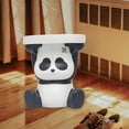 thumbnail image 4 of GROWTH TANK Pouf Repose-Pieds en Résine Animal Siège Rond Antidérapant pour Chambre, Entrée, Panda, 4 of 7
