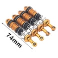 thumbnail image 4 of Amortiguador para Orugas RC Yotijar 4 Uds 74mm para ZP1003 ZP1004 4WD dorado, 4 of 6