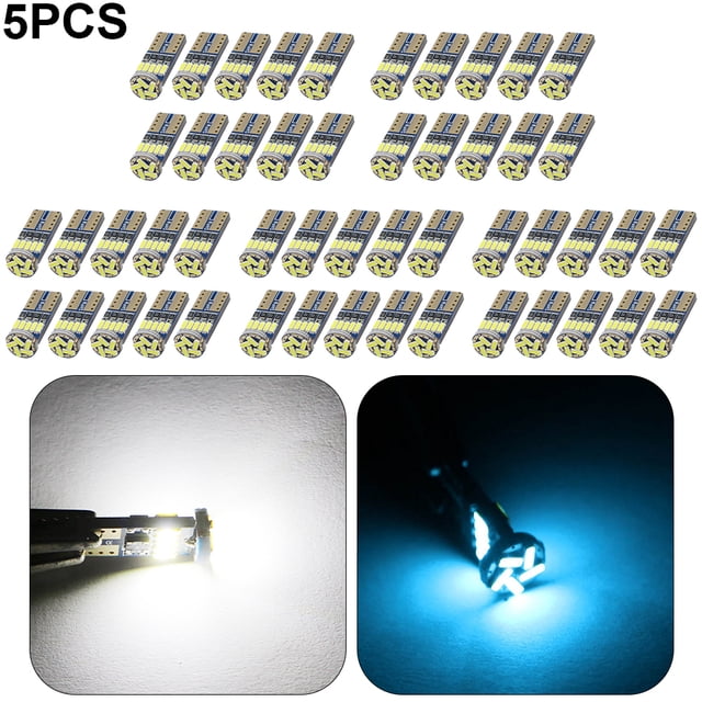 T10 W5W Luces Liquidación Automática 12V 10 Uds Lámpara Ancho Coche 6000K Indicadora