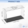 thumbnail image 3 of Caja de exhibición de acrílico de 1 paquete, 11.8x3.9x7.9 pulgadas/30x10x20cm Caja de exhibición clara de acrílico con base de madera negra [Negro, Transparente], 3 of 6