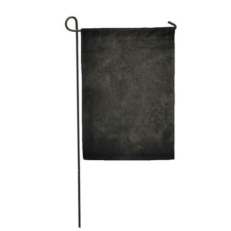 Concrete Floor Patio Ideas LADDKE Granite Black Marble Dark Concrete Vintage Floor Canvas Natural Garden Flag Decorative Flag House Banner 12x18 inch ()