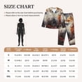 thumbnail image 4 of Yiaed Romantic Flower Fox Couple Print Pajamas Women's Long Sleeve Sleepwear Soft Button Down Loungewear Pjs Lounge Set Nightwear Womens Pajama Pants-X-Large, 4 of 7