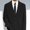 black, variant on Silky Narrow Neck Tie Slim Smooth Simple Elegant T1N9 Trendy X9C3