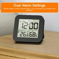 thumbnail image 4 of Kugisaki Digital Alarm Clock Multifunctional Digital Clock Displaying Temperature and Humidity for Bedroom Home Living Room Office, 4 of 6