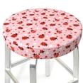 thumbnail image 3 of Vsdgher flowers and ladybugs Round Bar Stool Cushion Cover 12-14 inch, Fits Kitchen, Office, Restaurant Chairs-14 inch, 3 of 7