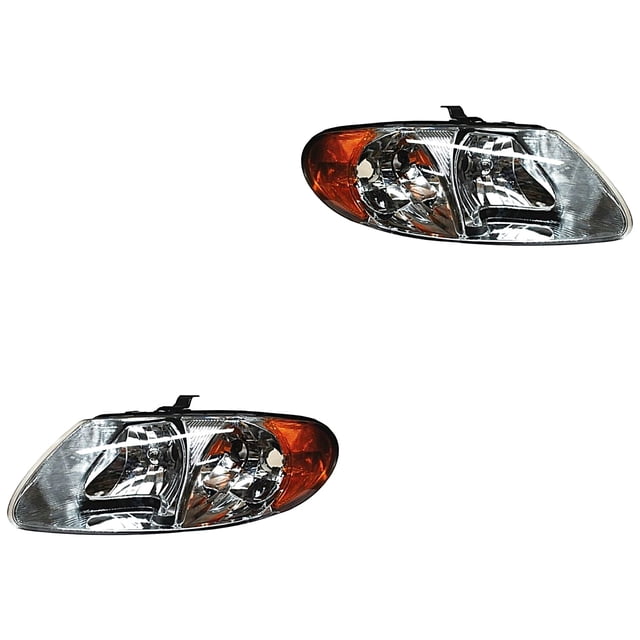 Par de Faros Caravan 2001 A 2008 Dodge TYC .