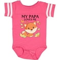 thumbnail image 3 of Inktastic My Papa Loves Me Little Fox Boys or Girls Baby Bodysuit, 3 of 5