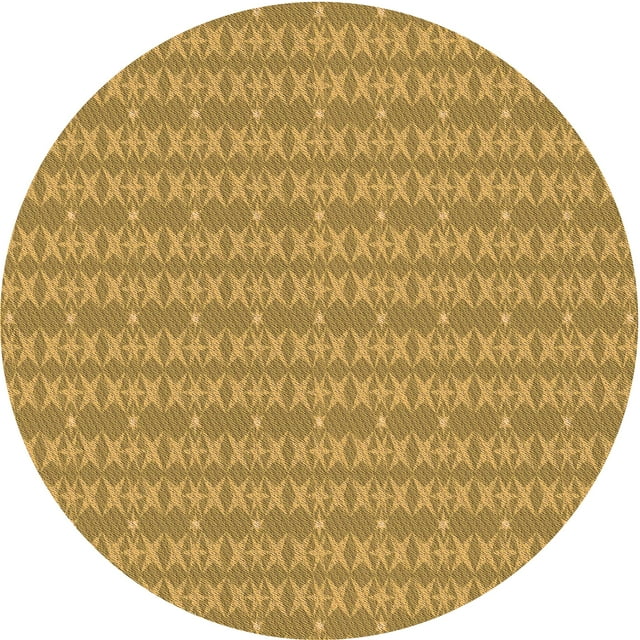 Ahgly Company Tapis d'Intérieur Lavable en Machine Carré Transitionnel Bisque Foncé Marron, 3 Pieds Carré