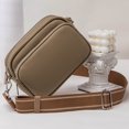 thumbnail image 1 of Bolso de viaje de cuero de PU con cremallera para teléfono inteligente bolso con múltiples bolsillos, 1 of 7