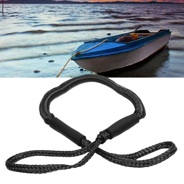 Quai Bateau Corde Extensible Absorbant les Chocs Ligne de Quai Noir