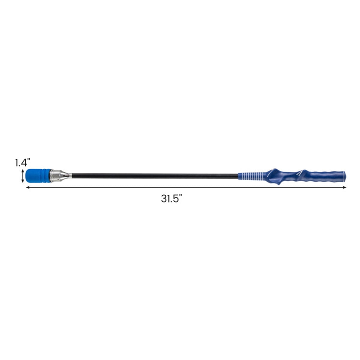 Portable Fiberglass Golf Swing Stick, Improve Grip & Shot Accuracy Golf Warm-Up Tool for Beginners & Pros-Blue