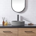 thumbnail image 4 of Lagos Circular Concrete Vessel Bathroom Sink in Gray, 4 of 11