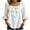 White#38, variant on ZVAVZ Womens Bow Tie Square Neck Blouses Ruffle 3/4 Sleeve T-shirts Cotton Fashion Going Out Dressy Tee Shirts Red S