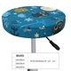 thumbnail image 4 of Balery Cute Colorful Owls And Trees Fundas de asiento para taburete de bar redondo de tela de terciopelo ajustables que protegen de arañazos y manchas para sillas de 14 a 17 pulgadas.-12 inch, 4 of 7