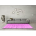 thumbnail image 3 of Ahgly Company Indoor Round Abstract Pink Modern Area Rugs, 8' Round, 3 of 4