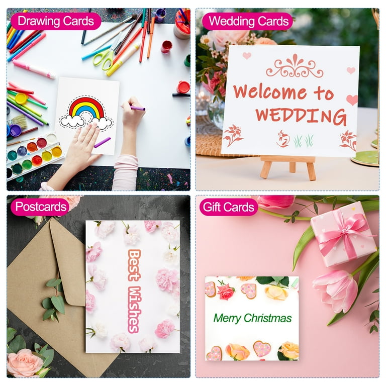 Unique Bargains Cotton Watercolor Paper, 100 Sheets, Multiple Sizes photo 7