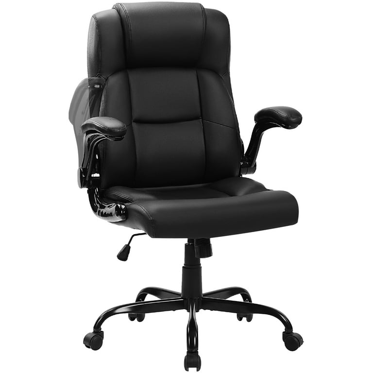 JONPONY Big and Tall Office Chair 400LBS Wide Seat Ergonomic Computer Desk Chair High Back Executive Leather Chair Adjustable Task Chair Lumbar Back