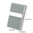 thumbnail image 2 of LKWLPD Pu Leather Business Card Case Pocket Card Holders Business Card Holder for Men Or Women Metal Slim Name Card Holder Rfid Blocking Business Card, 2 of 4