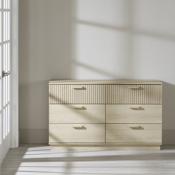 Commode 6 tiroirs pour Enfants, fini Chêne blanchi, collection Noah de Meubles South Shore