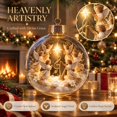 thumbnail image 4 of MYUNNIL Light Up Christmas Globe Ornaments, 3" Religious Clear Nativity Scene Hanging Ball Decoration with Built-In Warm LED Light, Cute Waterproof Seasonal Pendant for Tree Home Decor, 4 of 7