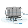 thumbnail image 2 of Springfree Trampoline Kids Outdoor Medium Oval 8 x 11' Trampoline with Enclosure, 2 of 9