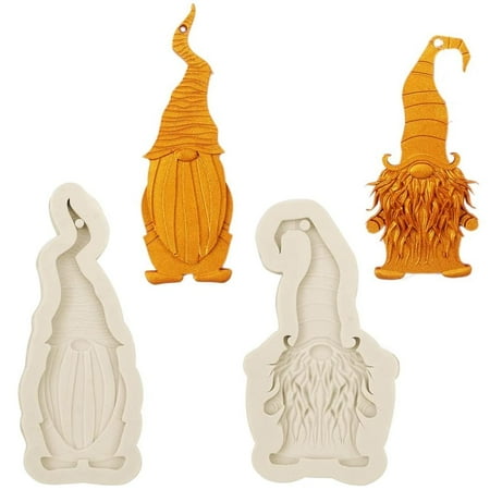 

Oaktree 2PCS Christmas Holiday Santa Claus Cake Mold Chocolate Molds DIY Cake Decorating Tools