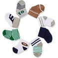thumbnail image 2 of Little Treasure Baby Boy Newborn Socks, Football, 6-12 Months, 2 of 3