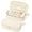 Cream, variant on SUNEE Cute Pencil Case, Large Capacity Pencil Pouch Aesthetic Zipper Pencil Bag, Big Storage Pen Organizer for Stationery, Soft Quilted Pencil Box Back to School Supplies for Teen Girls Boys, Pink