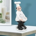 thumbnail image 4 of WHAMVOX  Living Room Chef Model Ornaments Cartoon Figurine, 4 of 8