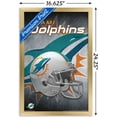 thumbnail image 3 of NFL Miami Dolphins - Helmet 15 Wall Poster, 14.725" x 22.375", Framed, 3 of 3
