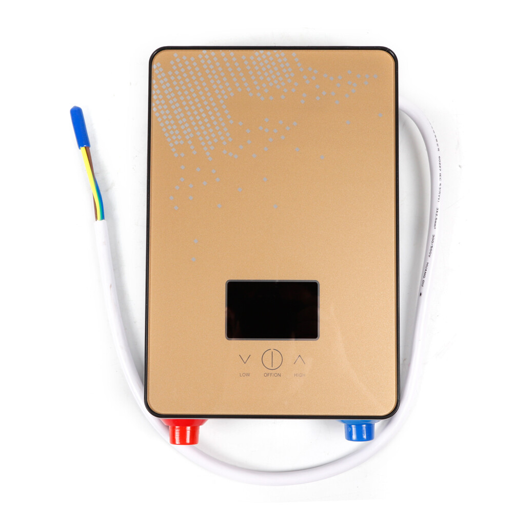110V 4500W Whole House Electric Instant Tankless Water Heater with Shower Head On Demand Instant Hot Water Heater for Home RV Warehouse