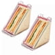 thumbnail image 1 of 2X Triangle Sandwich Container Plastic Sandwich Bag Reusable Sandwich Portable, 1 of 5