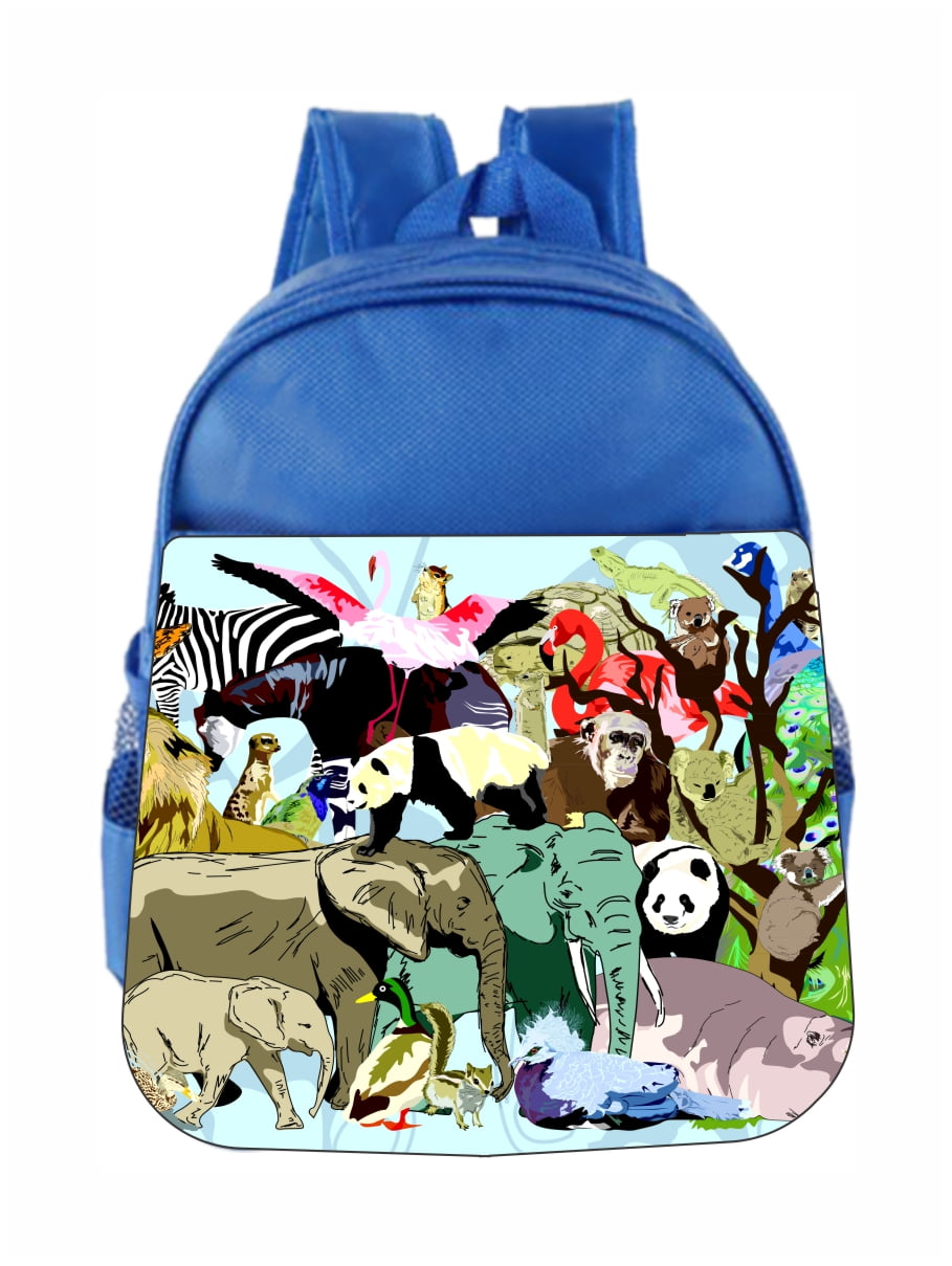 Accessory Avenue Toddler Backpack Zoo Animals Kids Backpack Toddler