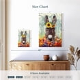 thumbnail image 4 of Elephant Stock Donkey Floral Crown Wall Art - Vertical Canvas Wall Art - Living Room Wall Decor - Animal Canvas - Beige And Gray Decor - 8" x 12", 4 of 8