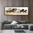 thumbnail image 4 of Modern Canvas Painting Six Running Horses Poster Prints Art Wall Picture Art Home Decor Unframed, 4 of 8