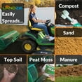thumbnail image 4 of Landzie Spreader & Weeder Lawn & Garden Care Set - 44" Compost & Peat Moss Spreader w/ 44" Long Steel Stand up Manual Weeder - Easily Weed Grass & Apply Compost, Peat Moss, Topsoil, Sand, 4 of 6