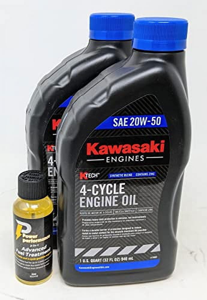 Kawasaki Pack of 2 99969-6298 SAE 20W-50 4-Cycle Engine Oil Quart