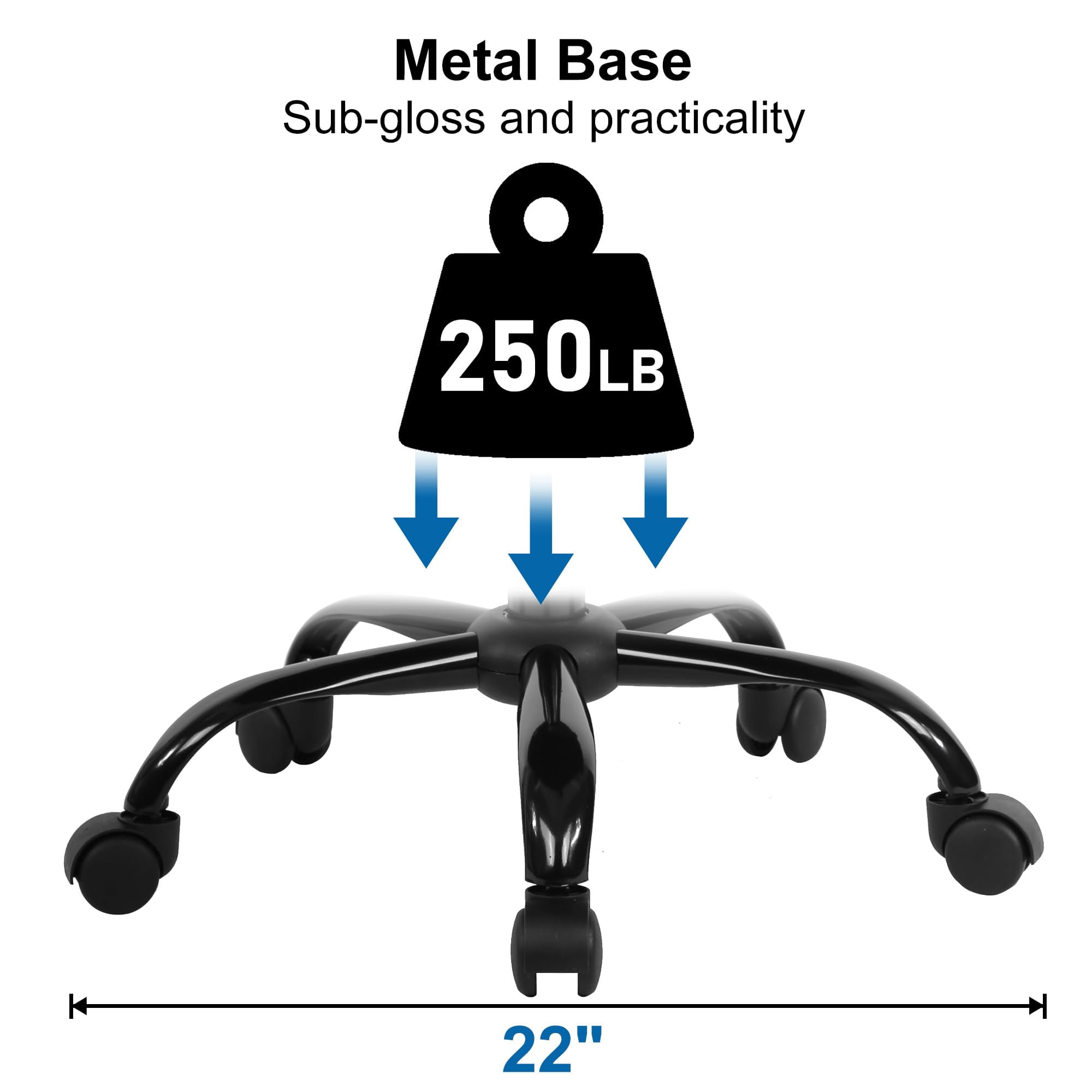 CL.HPAHKL Ergonomic Desk Chair, Mid-Back Mesh Office Chair with Wheels, Rolling Swivel Computer Task Chair for Home Office, Fixed Armrests, Tilt & Height Adjustable, Gray