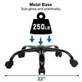 thumbnail image 6 of CL.HPAHKL Ergonomic Desk Chair, Mid-Back Mesh Office Chair with Wheels, Rolling Swivel Computer Task Chair for Home Office, Fixed Armrests, Tilt & Height Adjustable, Blue, 6 of 7