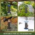 thumbnail image 4 of Kingsyard Metal Mesh Tube Bird Feeder, Squirrel Proof Feeders for Outdoor Hanging, Blue, 4 of 7