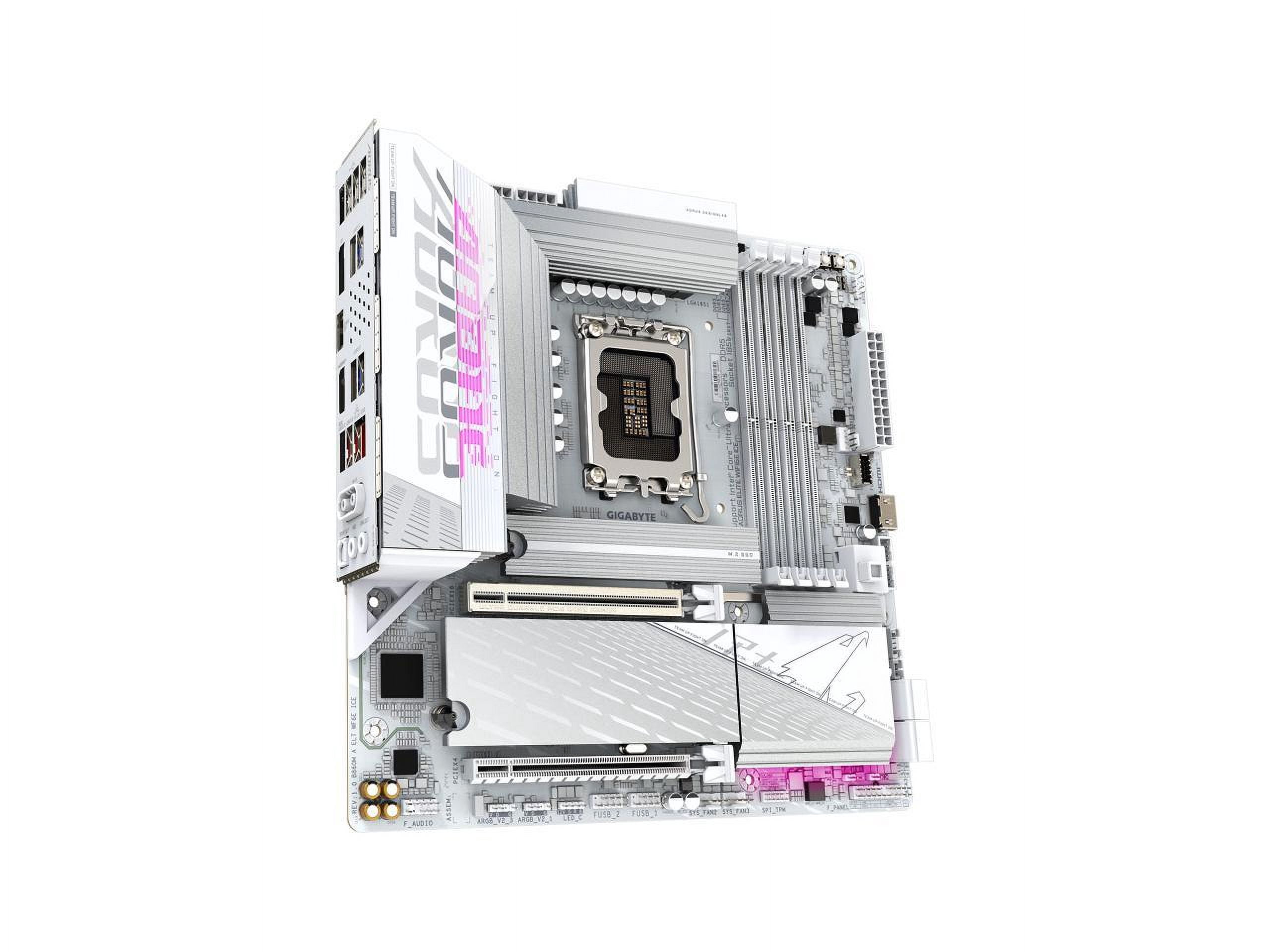 Aorus Ultra Durable B860M AORUS ELITE WIFI6E ICE Gaming Desktop Motherboard - Intel B860 Chipset - Socket LGA-1851 - Micro ATX (b860maeltwf6eice)
