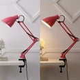 thumbnail image 4 of JONATHAN Y Odile 28.5" Classic Industrial Adjustable Articulated Clamp-On LED Task Lamp, Pink, JYL7125D, 4 of 5